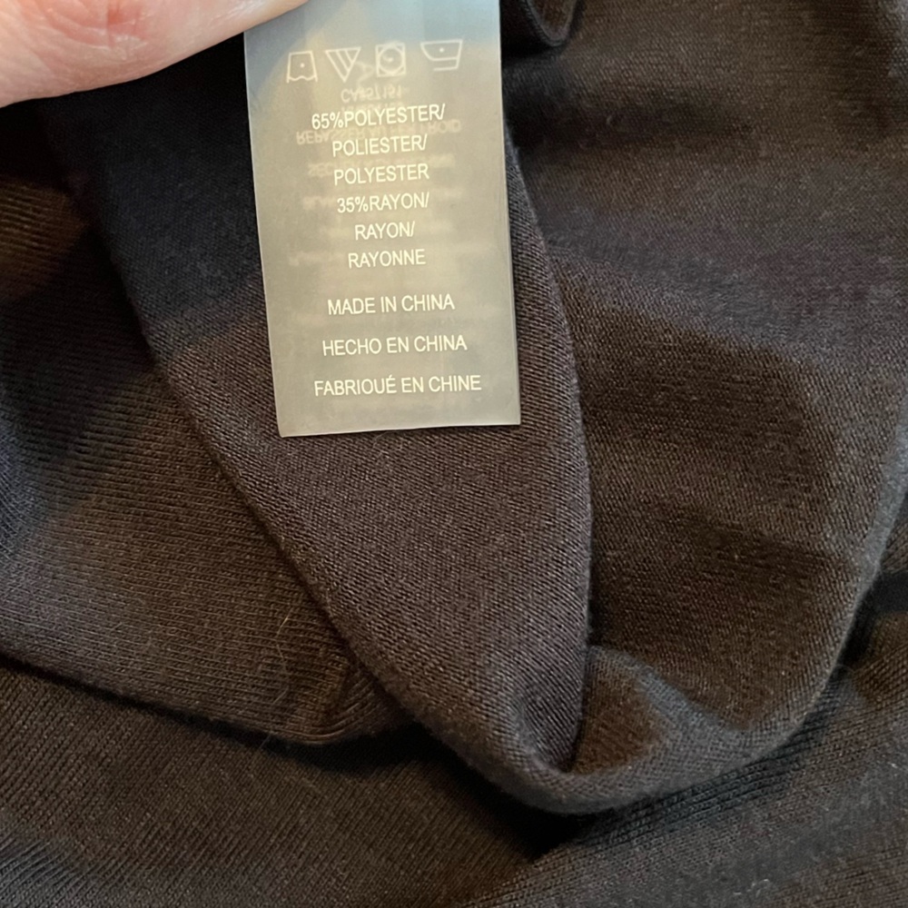 Calvin Klein Black Large Rectangular Scarf - Picture 3 of 3